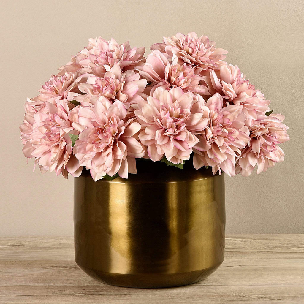 Artificial Dahlia in Copper Vase - Bloomr